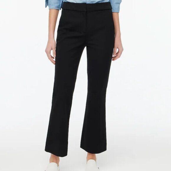 J. Crew Factory Pants - J.Crew Factory Petite Kelsey Cotton Blend Flare Pants NWT Size 4 Business Casual